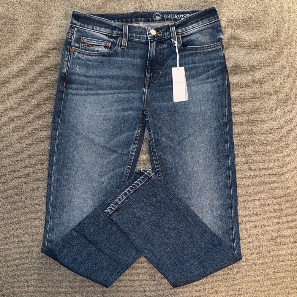 Outerknown Men's Slim Jeans in Dark Blue